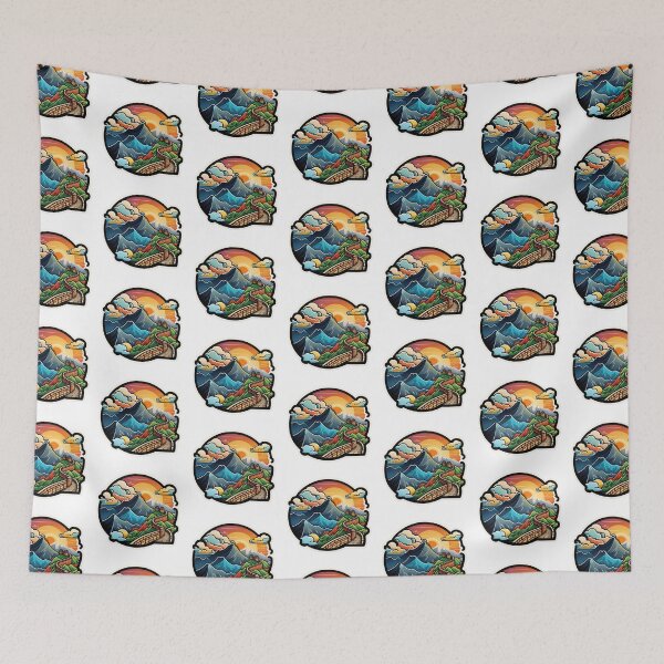 Item preview, A Great Wall in Distant Sunset designed and sold by nashthrift.
