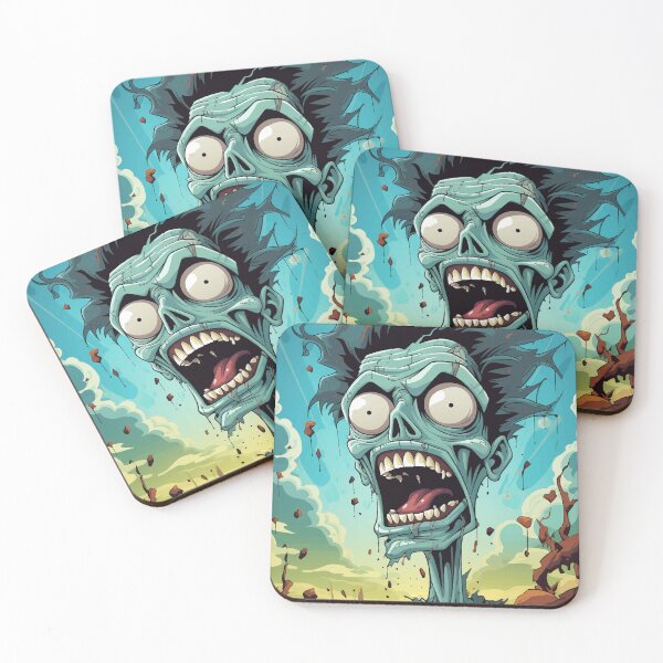 Item preview, Dead Head Zombie Big Mouth Anime Creepy Spooky Halloween designed and sold by NearlyNow.