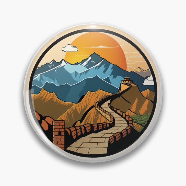 Item preview, A Great Wall in Distant Sunset designed and sold by nashthrift.
