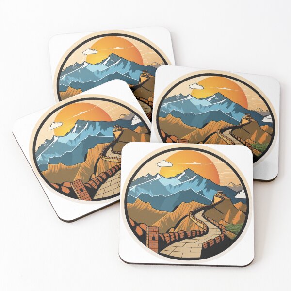 Item preview, A Great Wall in Distant Sunset designed and sold by nashthrift.