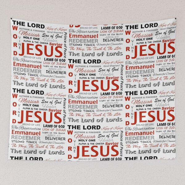 Item preview, Names of Lord God Jesus Christ Yahweh - Bible Verses Christian Gifts designed and sold by john316store.