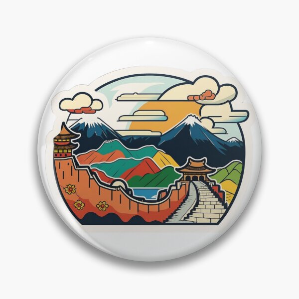 Item preview, A Great Wall in Distant Sunset designed and sold by nashthrift.