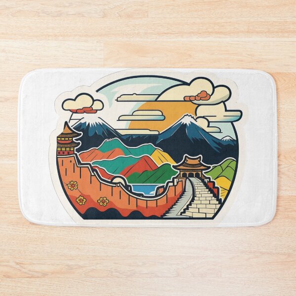 Item preview, A Great Wall in Distant Sunset designed and sold by nashthrift.