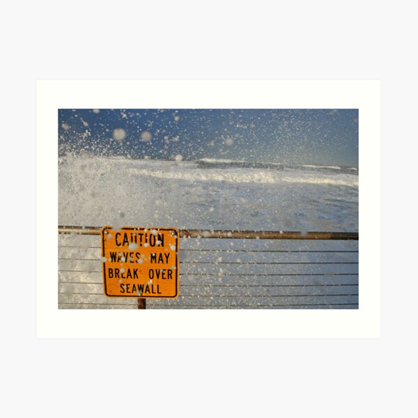 Pacifica Seawall Art Print
