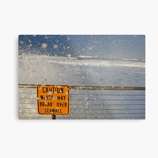 Pacifica Seawall Metal Print