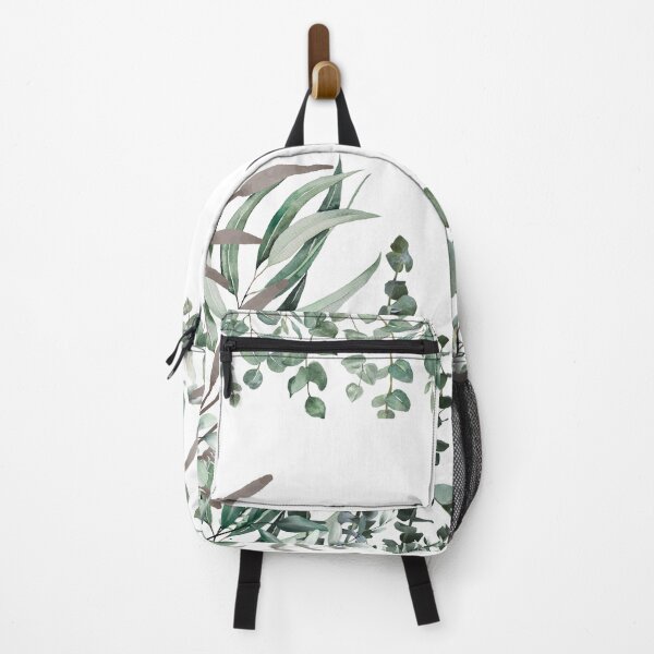 Item preview, Sage Green Eucalyptus Plant Leaves with Floral Design designed and sold by steph5477.