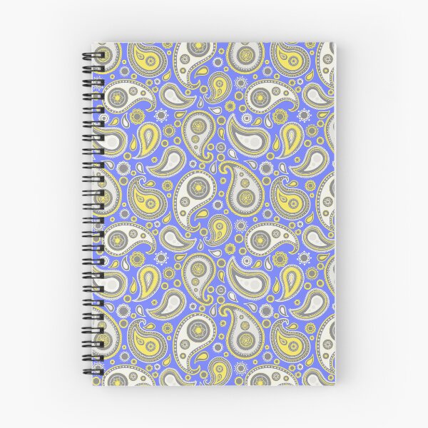 Item preview, Purple Yellow and grey paisley pattern   designed and sold by -Lily-Anne-.