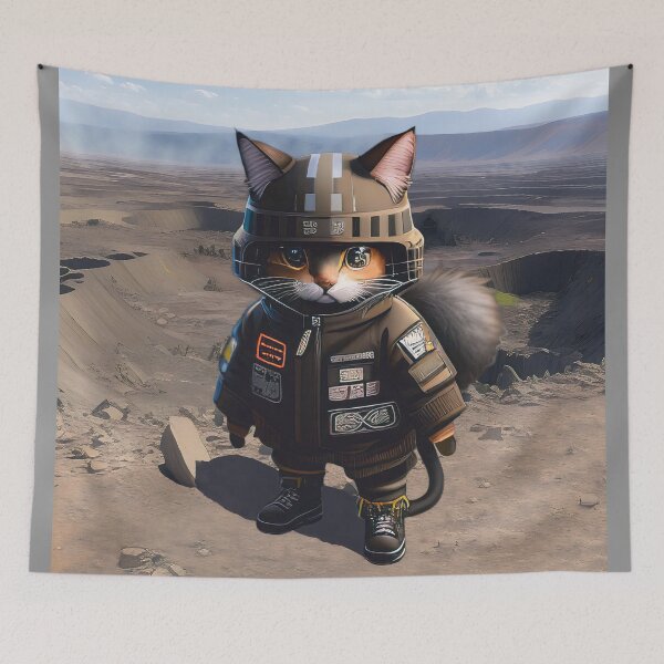 Item preview, cat standing in the wilderness designed and sold by Animal-Avenue.