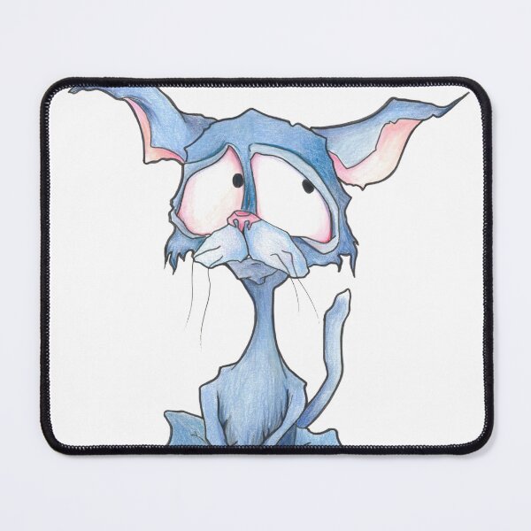Item preview, blue funny cat designed and sold by Arte-Vivo.