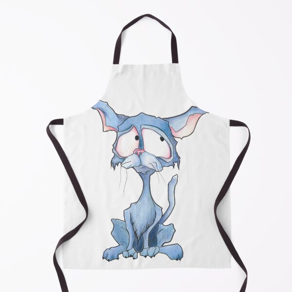 Item preview, blue funny cat designed and sold by Arte-Vivo.