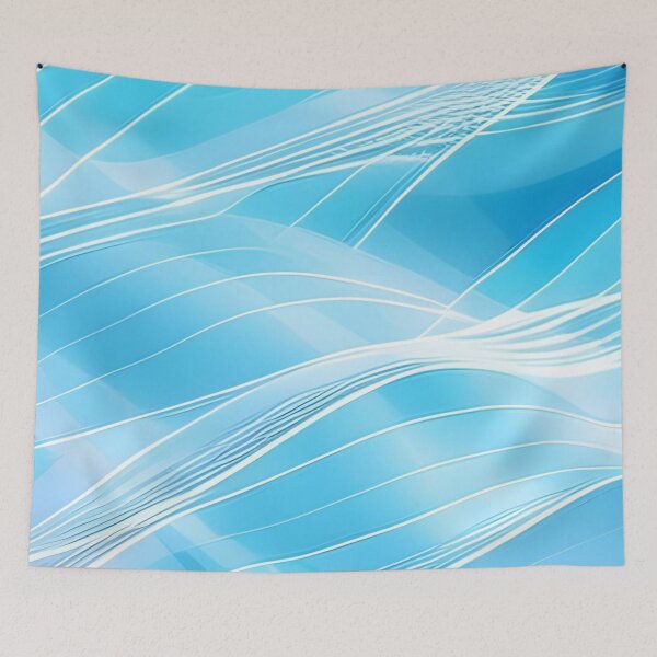 Item preview, Abstract Blue Wave Pattern designed and sold by calibrit.