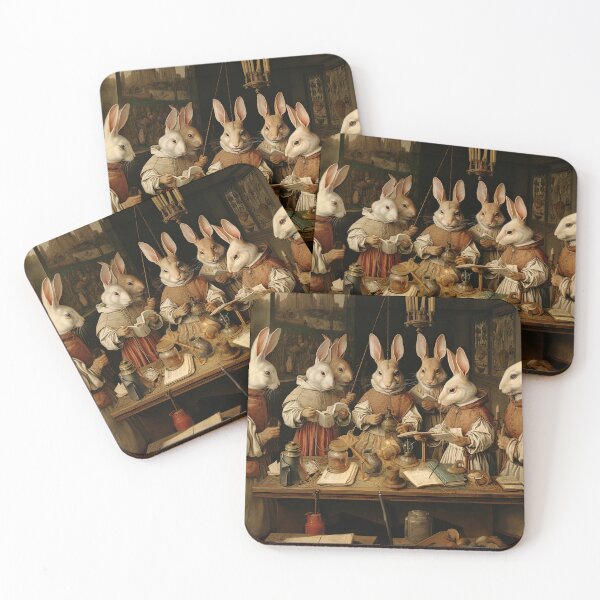 Item preview, Medieval Rabbits: The Scholars designed and sold by ebrawne.
