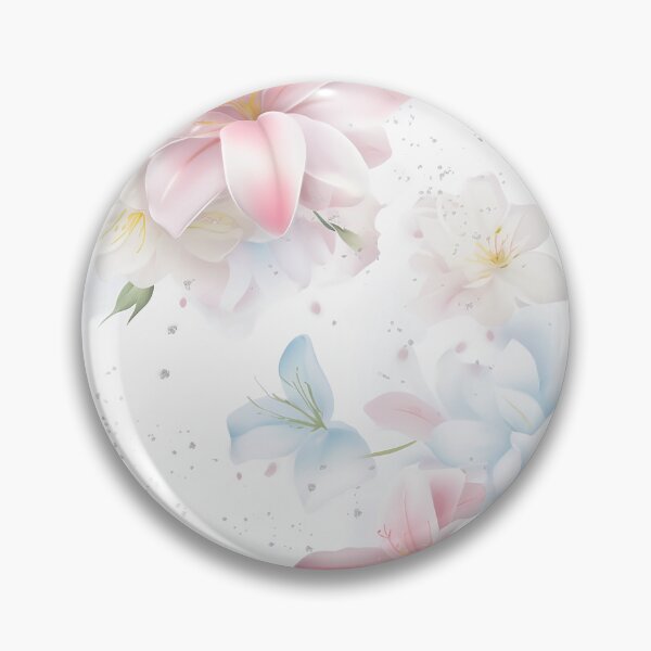 Item preview, TLouise Delicate Pastel Pink, White, and Blue Lilies designed and sold by imginger755.