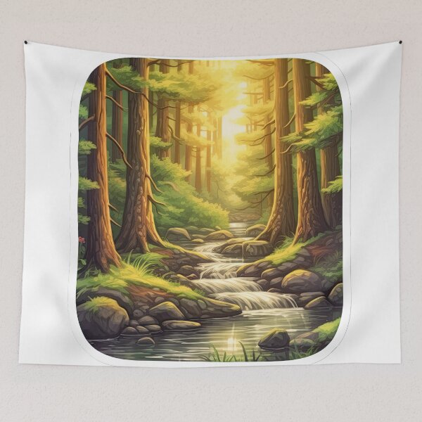 Item preview, Trees and river designed and sold by abmkf.