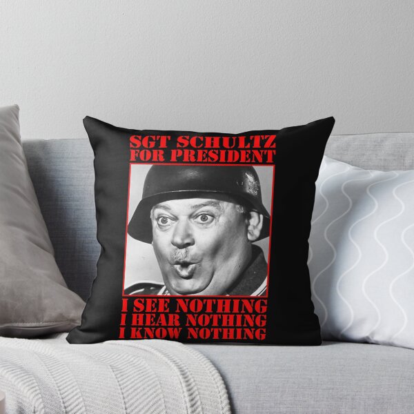 Item preview, SGT Schultz for President I See Nothing, I Hear Nothing, I Know Nothing Meme designed and sold by EmeliaFredrikss.
