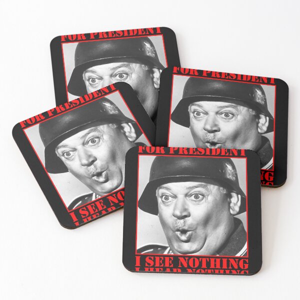Item preview, SGT Schultz for President I See Nothing, I Hear Nothing, I Know Nothing Meme designed and sold by EmeliaFredrikss.