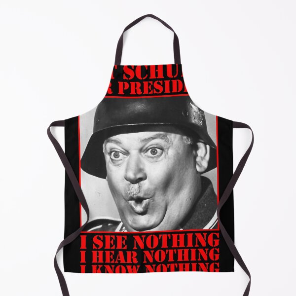 Item preview, SGT Schultz for President I See Nothing, I Hear Nothing, I Know Nothing Meme designed and sold by EmeliaFredrikss.