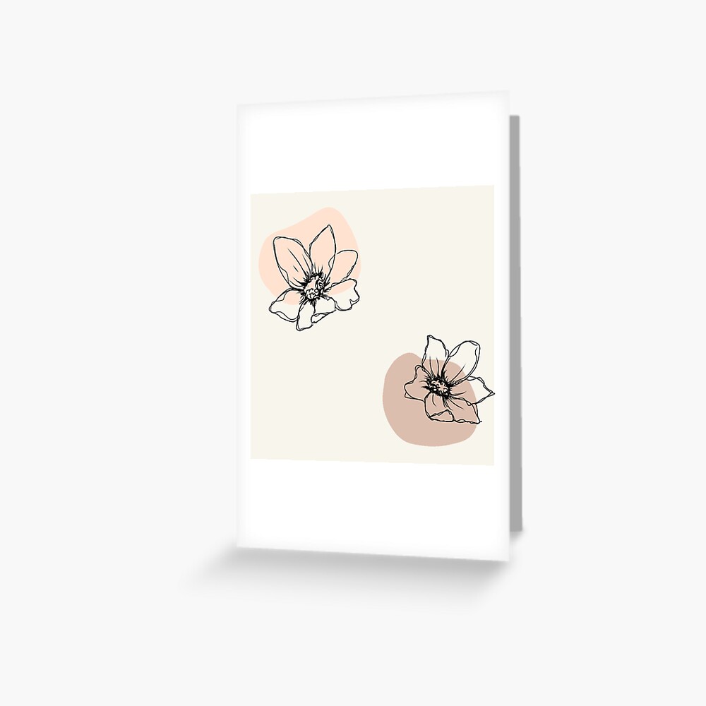 Copy of Aesthetic Minimalist Flower Design Sticker for Sale by Sophie  Rajkotwala