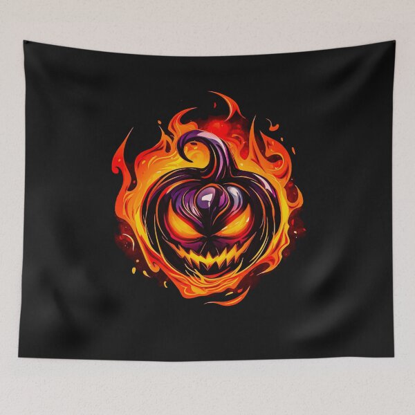 Item preview, Evil Flaming Jack o'lantern designed and sold by OutOfTheBoxArt1.