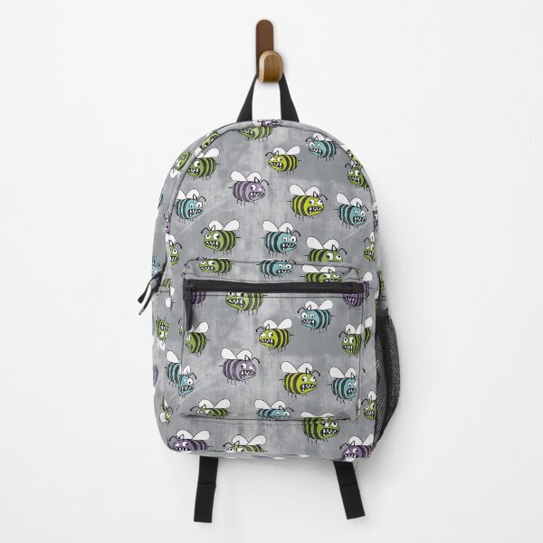 Item preview, zombie bees - multi color on gray designed and sold by littlearrow.