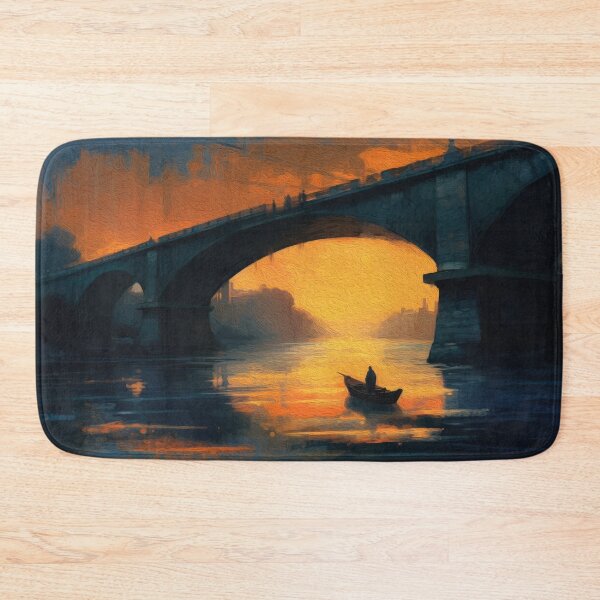Item preview, LONE OARSMAN GLIDES SOFT designed and sold by ArtbyRolleen.