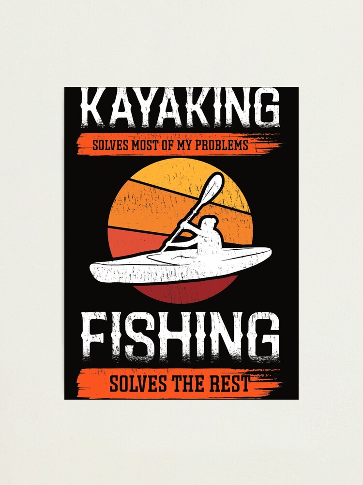 Fishing Kayak Angler Fishing kayak Fisher | Photographic Print