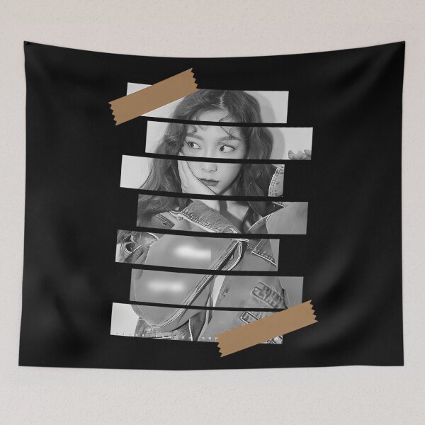 Item preview, Kim Tae yeon Girls Generation SNSD Taeyeon Korean Kpop Monochrome Stripe designed and sold by TheaDoughnutFa.