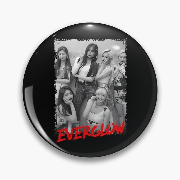 Item preview, Everglow Kpop Group Members Black and White Korean Kpop RGB Color designed and sold by MechanicalMarn.