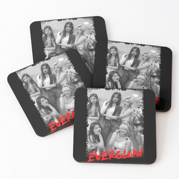 Item preview, Everglow Kpop Group Members Black and White Korean Kpop RGB Color designed and sold by MechanicalMarn.