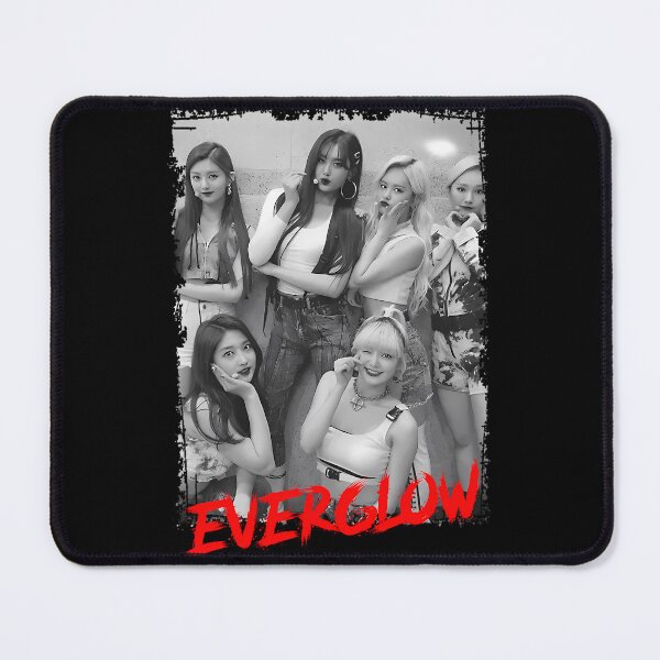 Item preview, Everglow Kpop Group Members Black and White Korean Kpop RGB Color designed and sold by MechanicalMarn.