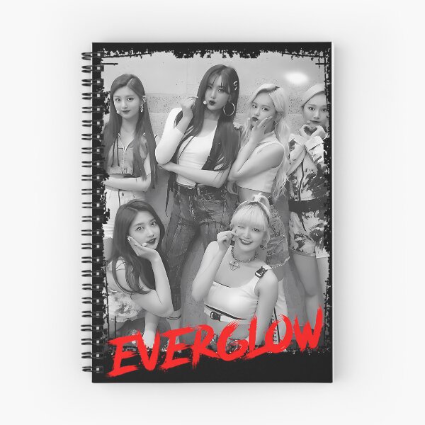 Item preview, Everglow Kpop Group Members Black and White Korean Kpop RGB Color designed and sold by MechanicalMarn.