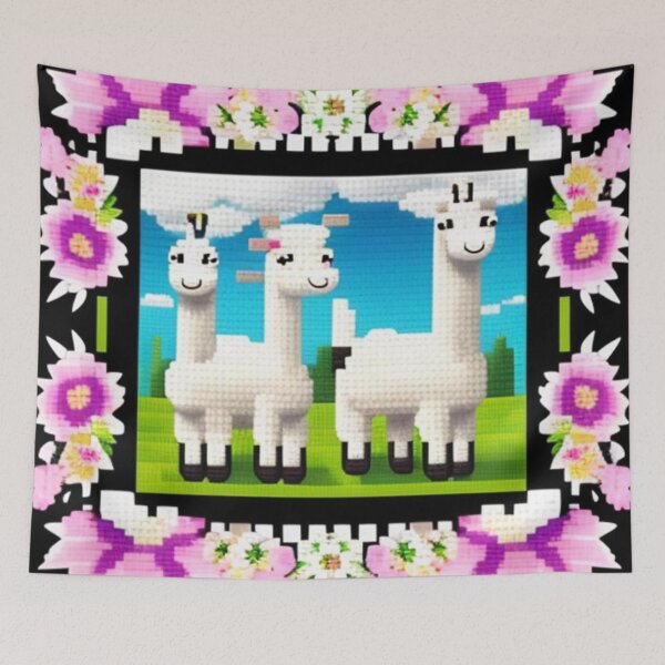 Item preview, Little llamas cross stitch designed and sold by Roxburylane.