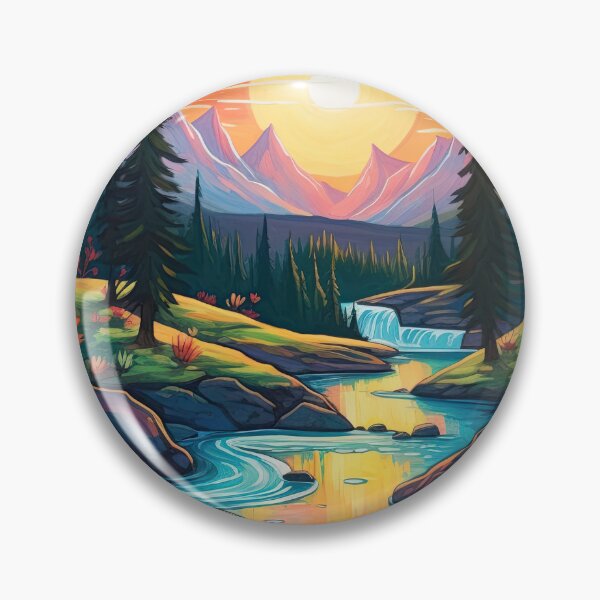 Item preview, Forest with a river designed and sold by abmkf.