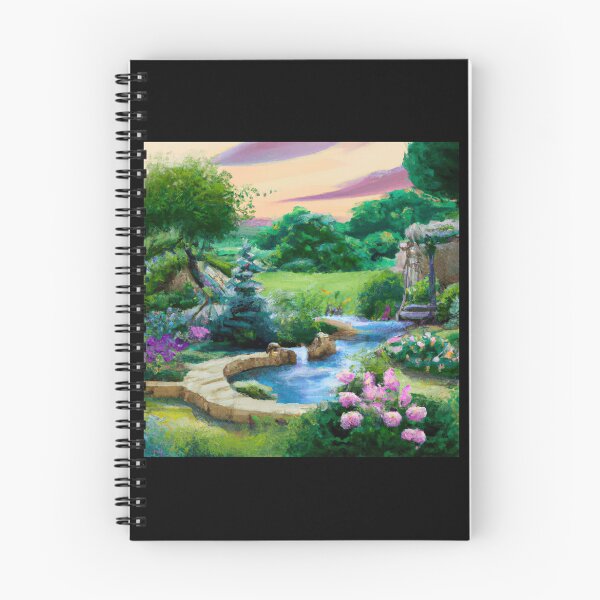 Item preview, Flowing Garden oil painting Version 2 designed and sold by AtlantisApparel.
