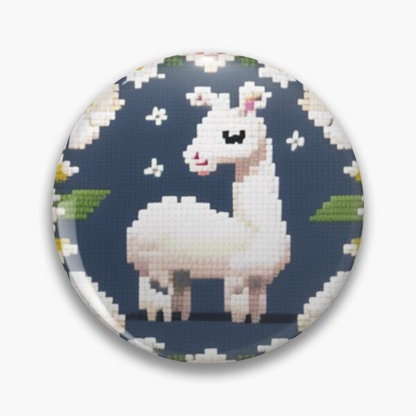 Artikelvorschau, Llama art cross stitch entworfen und verkauft von Roxburylane.