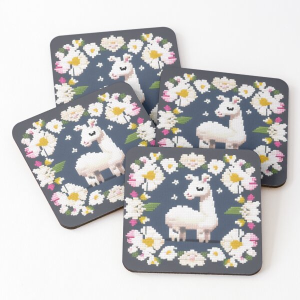 Artikelvorschau, Llama art cross stitch entworfen und verkauft von Roxburylane.