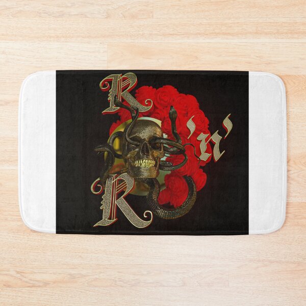 Item preview, Red Roses Rock and Roll Gold Text designed and sold by MadalineGle.
