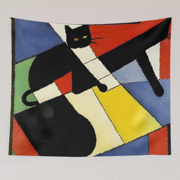 Item preview, The Abstract Black Cat designed and sold by ArthurVandelay.