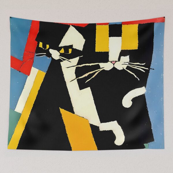 Item preview, The Abstract Black Cat designed and sold by ArthurVandelay.
