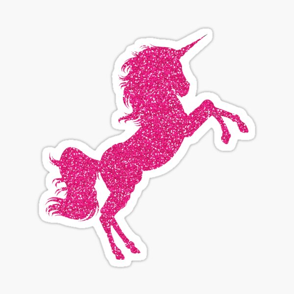 Pink Unicorn Stickers for Sale