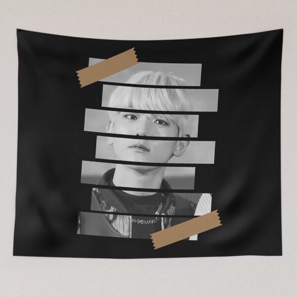 Item preview, Byun Baek hyun SuperM Baekhyun Korean Kpop Monochrome Stripe designed and sold by KleinMeilinkLa.