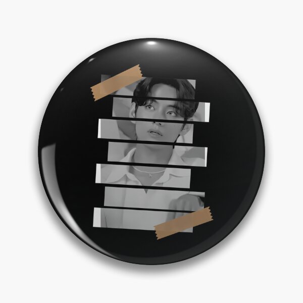 Item preview, Kim Taehyung BTS V Korean Kpop Monochrome Stripe designed and sold by TheaDoughnutFa.