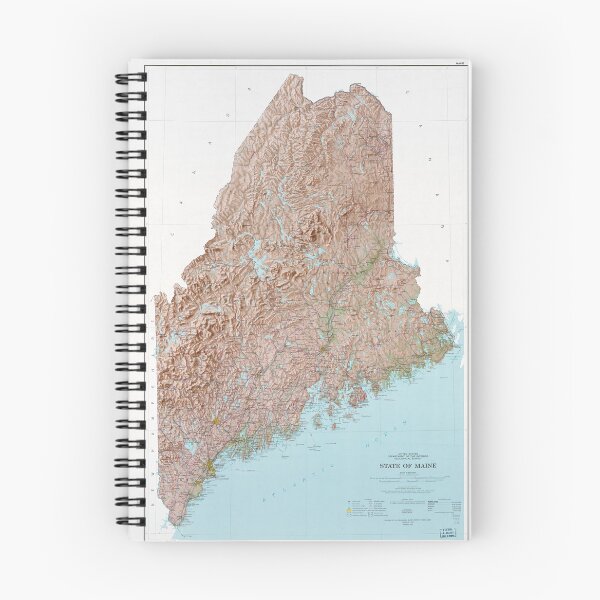 Item preview, State of Maine Map (1977) designed and sold by allhistory.