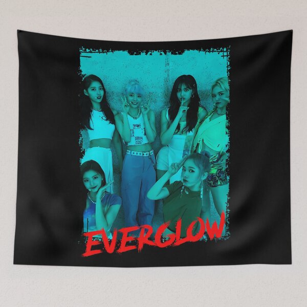 Item preview, Everglow Kpop Group Members Blue Korean Kpop RGB Color designed and sold by MechanicalMarn.