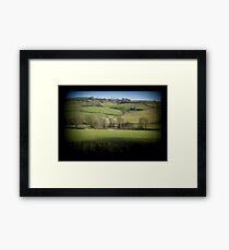 Fields Through the Viewfinder Framed Print