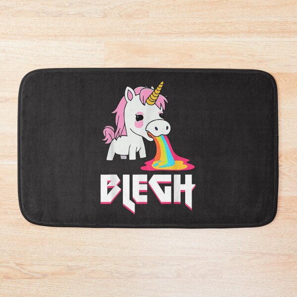 Item preview, Blegh Heavy Metal Metalcore Deathcore Unicorn  designed and sold by GeorgeMPerryA.