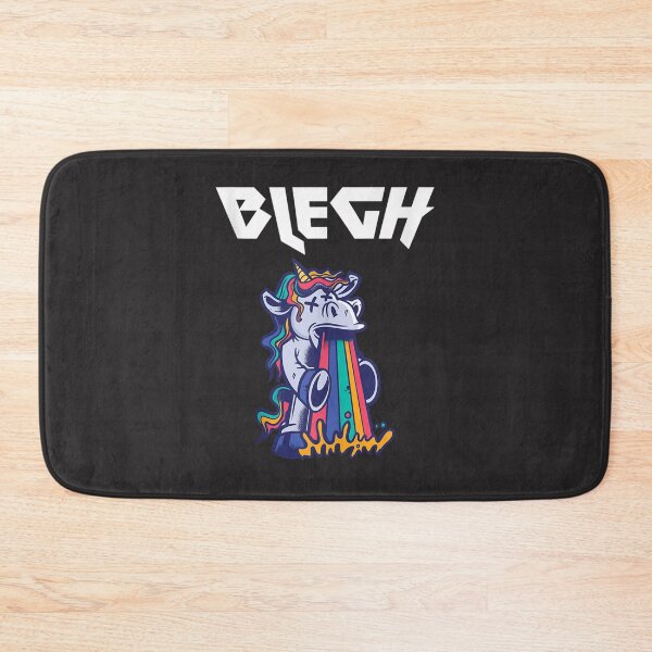 Item preview, Blegh Heavy Metal Metalcore Deathcore Unicorn   designed and sold by GeorgeMPerryA.