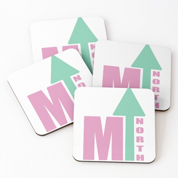 Item preview, Michigan Up North logo pink green designed and sold by MamaMaeFlower.