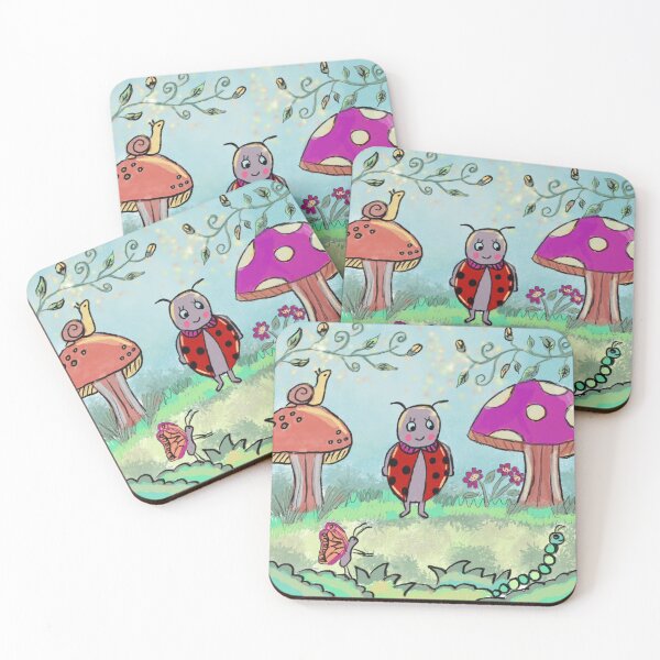 Item preview, Cute bug in a garden  designed and sold by Gemma Creegan.