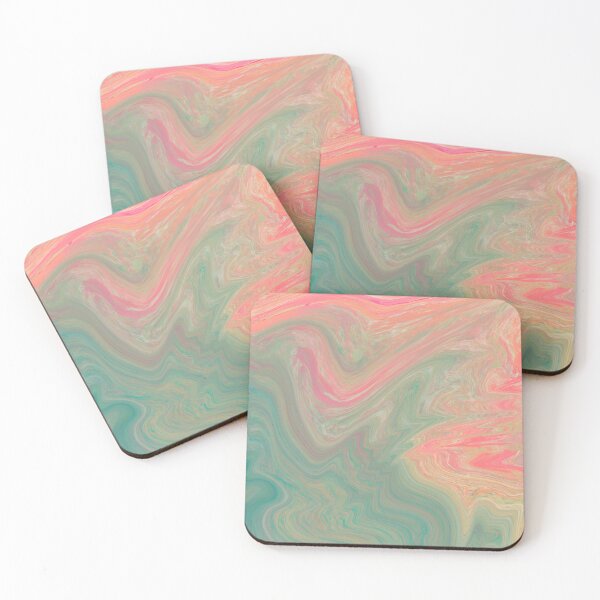 Item preview, Green and Pink Marble Abstract Painting by Kristi Duggins  designed and sold by Kristi Duggins.